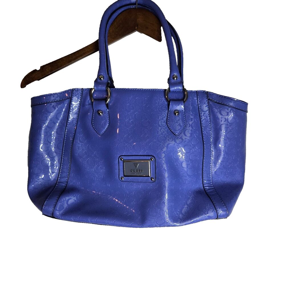 Guess Blue Logo Hand Bag Y2K 90's